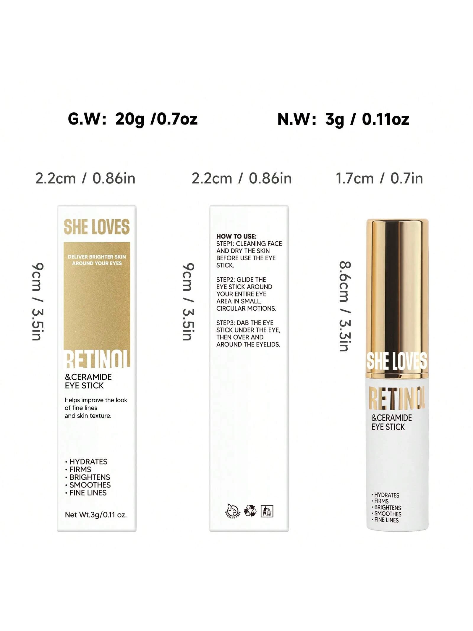 SHEIN SHE LOVES Eye Stick Features An Anti-Aging - الصورة 9