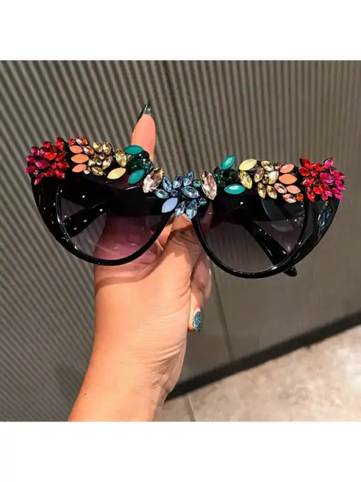 SHEIN 1 Pc Vintage Oversized Women Fashion Glasses