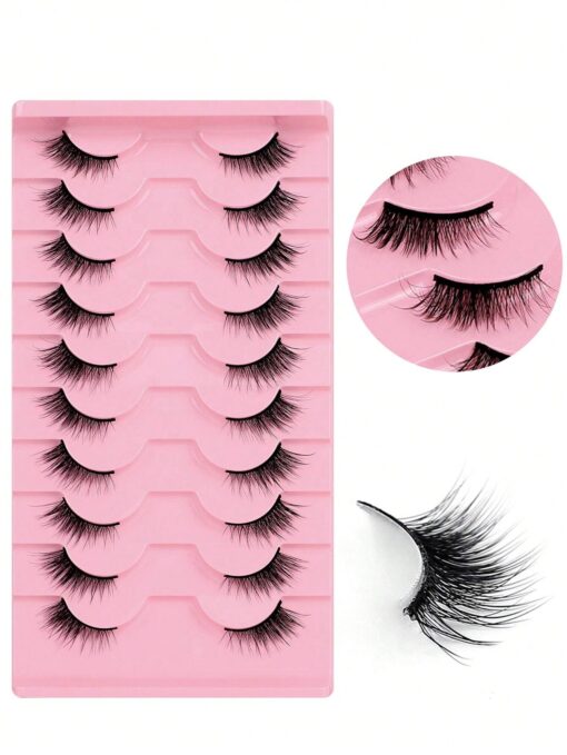 SHEIN 10 Pairs Of Half-Eye Foxy False Eyelashes