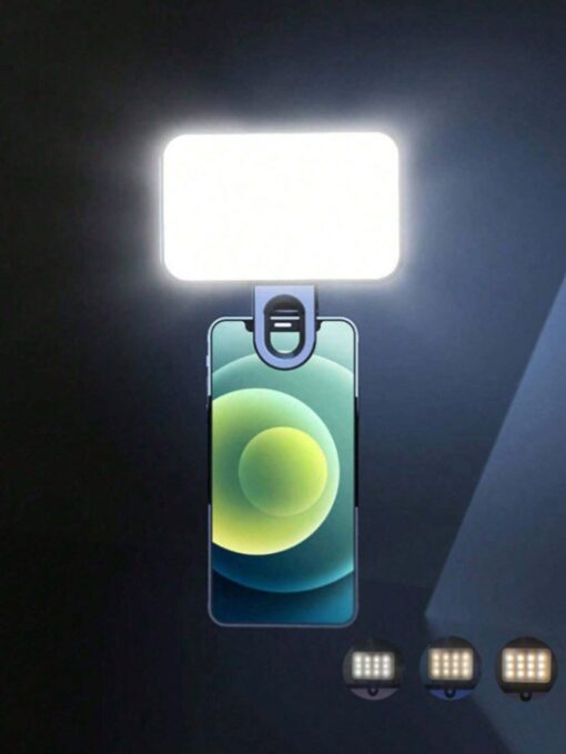 SHEIN 1 Pc LED Fill Light Selfie Light, LED Phone Light With 3 Lighting Mode