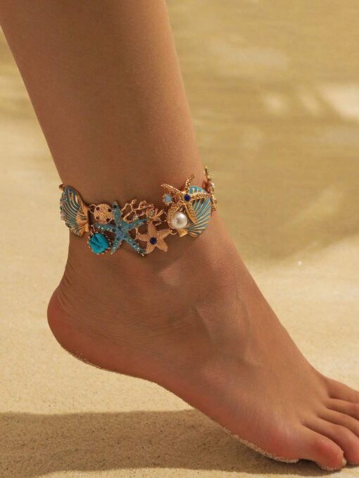 1pc New Bohemian Style Vintage Oceanic Shell