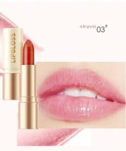 SHEIN Shiny Lip Gloss With Color Changing Effect, Moisturizing Lip Balm (03)