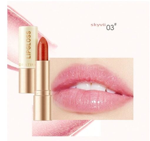 SHEIN Shiny Lip Gloss With Color Changing Effect, Moisturizing Lip Balm (03)
