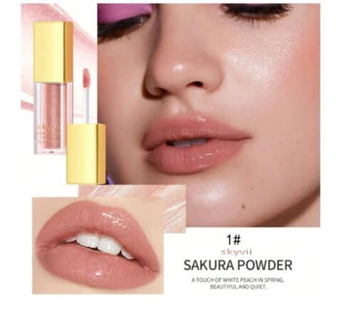 SHEIN Shimmery Pearl Lip Gloss, Waterproof & Long-Lasting (Color 1)