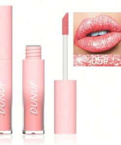 DUNUF 18 Color Diamond Lipstick & Lip  Gloss (05)