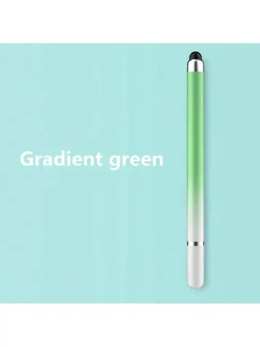 SHEIN 1pc Double-Headed Round Silicone Pen (Gradient Green)