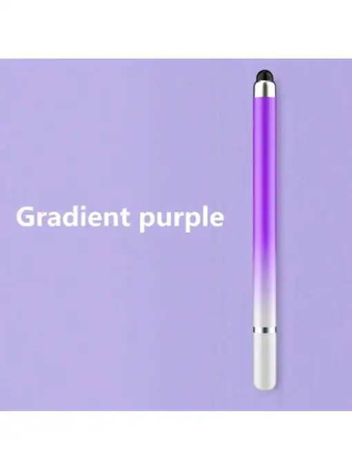 SHEIN 1pc Double-Headed Round Silicone Pen (Gradient Purple)
