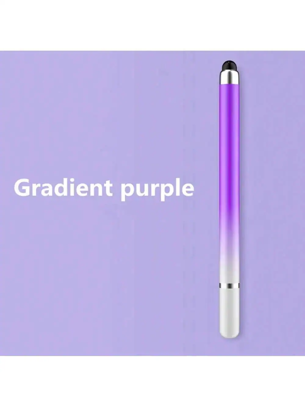 SHEIN 1pc Double-Headed Round Silicone Pen (Gradient Purple)