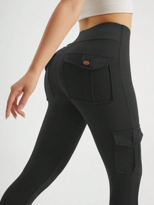SHEIN Summer Workout 1pc Super Comfy & Stylish Sports Yoga Leggings (GREY)