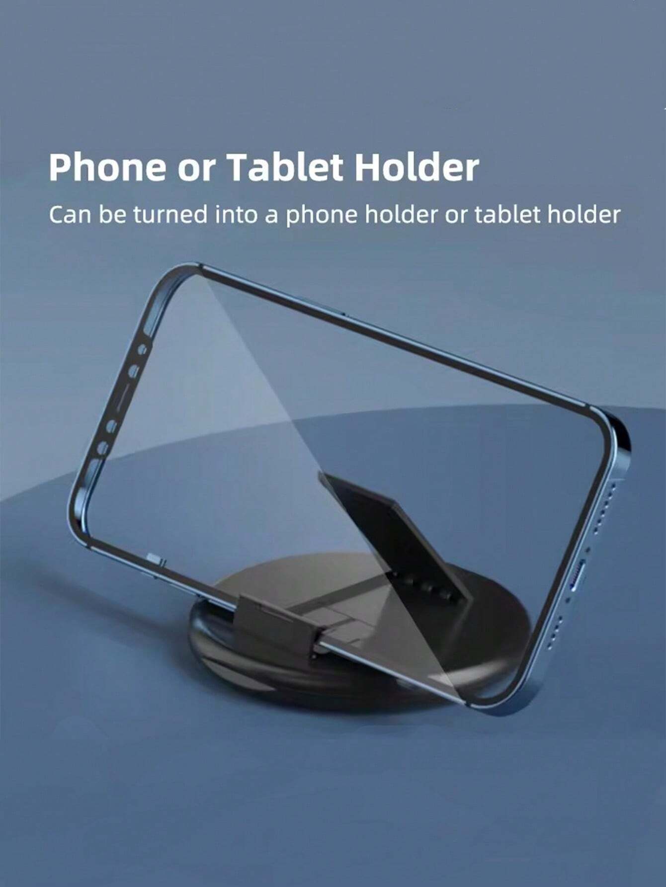 SHEIN USB Adapter Phone Holder Stand, Storage Case (Pink) - الصورة 5