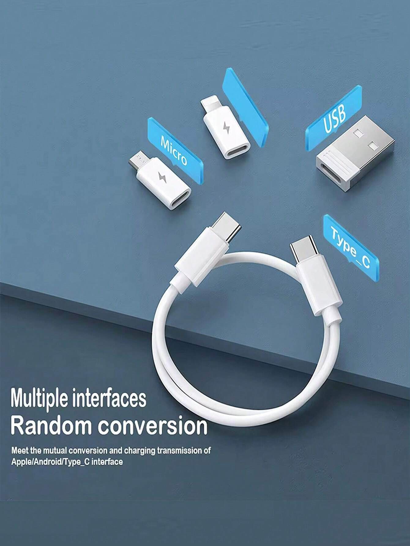 SHEIN USB Adapter Phone Holder Stand, Storage Case (Pink) - الصورة 8