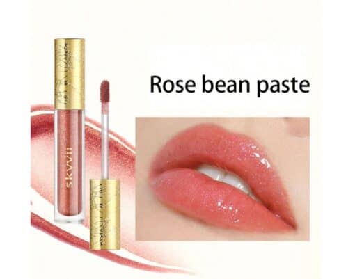 SHEIN Shiny Pearl Gloss, Waterproof, Long-Lasting, Hydrating Lip Gloss (Rose Bean Paste)
