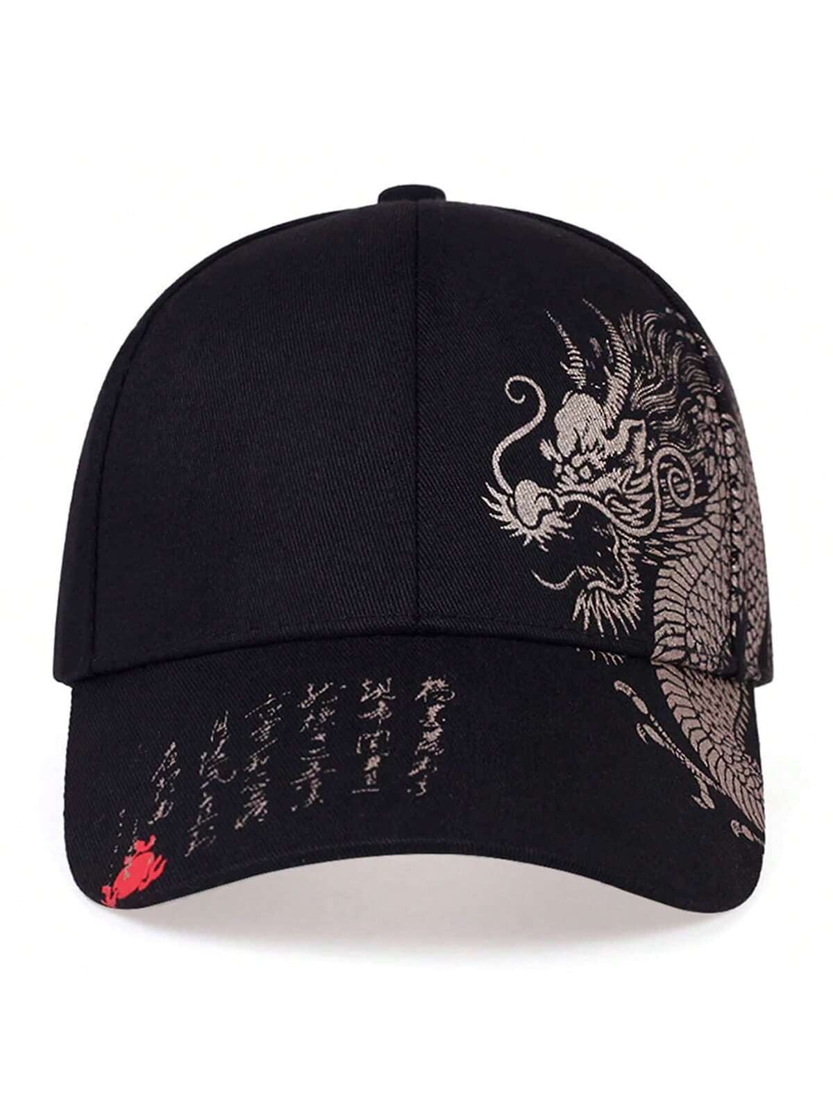 SHEIN 1pc Men's Baseball Cap (Black) - الصورة 3