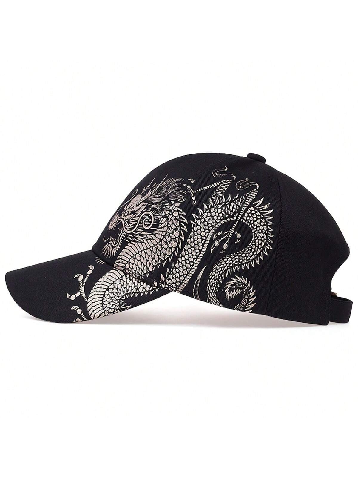 SHEIN 1pc Men's Baseball Cap (Black) - الصورة 4