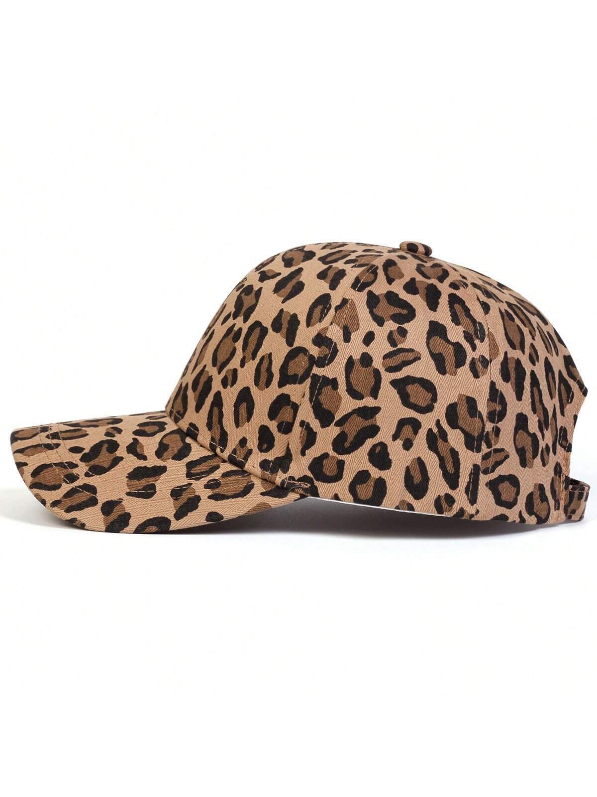 SHEIN 1pc Women Leopard Print Baseball Cap - الصورة 4