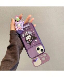 Alternative view of SHEIN Sanrio Sanrio Cartoon Cute Kuromi Apple Phone Anti Drop