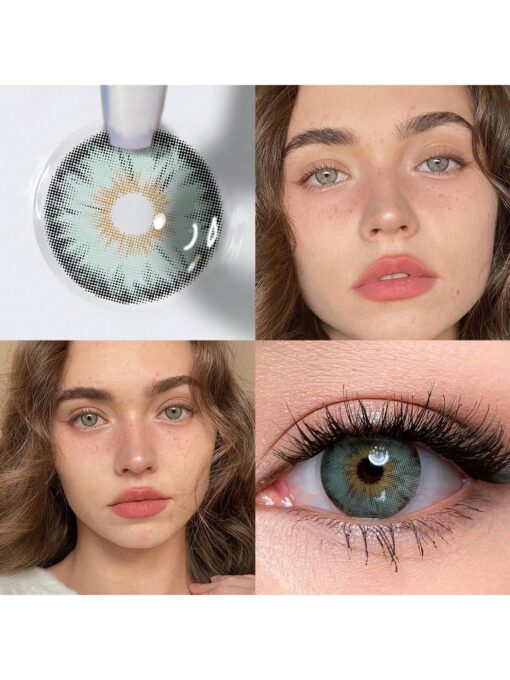 SHEIN 1 Pair Of Natural Color Soft Contact Lenses, Yearly