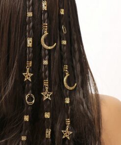 SHEIN Braids Accessories Set, Moon Star Hair Clips