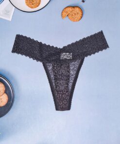 SHEIN 7pcs/Set Women Leopard Print Low Waist Lace Thong Panties, Sexy