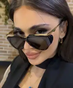 SHEIN Personalized Oval Fashion Glasses Fashion Toad Glasses