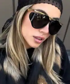 SHEIN Personalized Oval Fashion Glasses Fashion Toad Glasses