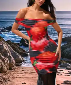 SHEIN Opulessa Valentine's Day Party Atmosphere Dress