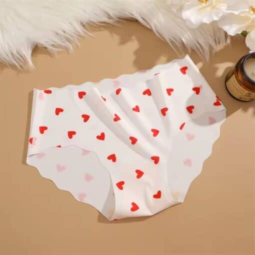 Fashion Leopard Heart Breathable Female Comfortable Sexy Underwear