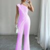 SHEIN Elenzga New Elegant High-Quality Slim & Whitening Jumpsuit