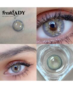 FRESH LADY Freshlady Natural Colored Contacts Pupilentes Russian Grey Colored Contact Lenses