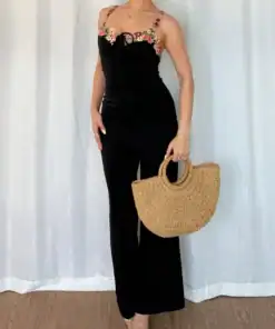 SHEIN Islaluna Lace Trim Elegant & Romantic Women's Jumpsuit