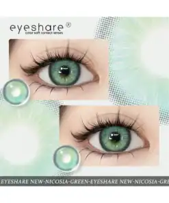SHEIN NEW 1 Pair Green Gray Colored Contact Lenses