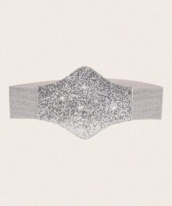 SHEIN Elegant Party Decorative Elastic Waist Buckle Corset