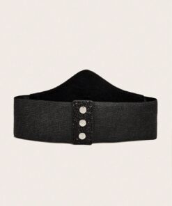 SHEIN Elegant Party Decorative Elastic Waist Buckle Corset