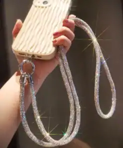 SHEIN Premium Luxury Fully Rhinestone Diagonal Chain Bracelet
