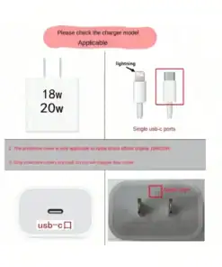 SHEIN Apple 20W Charger Protector Case Set