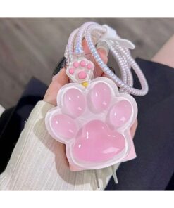 SHEIN Pink Cat Paw Charging Head And Data Cable
