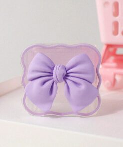 SHEIN Cute Purple Bow Decoration Data Cable