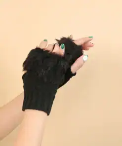 SHEIN Fingerless Knit Gloves Halloween