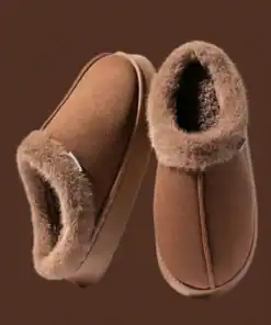 SHEIN Women's Autumn/Winter Plush Lined Thick Sole Slippers