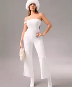 SHEIN Zolique Women's Plain Minimalist Fitted Jumpsuit