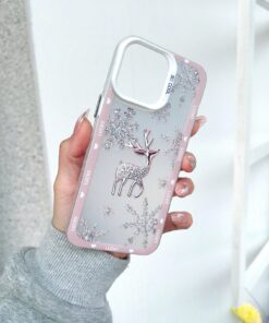 SHEIN Creative Snowflake Fawn Case