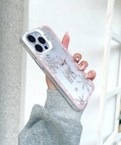 SHEIN Creative Snowflake Fawn Case