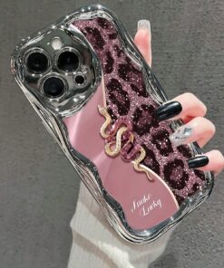 SHEIN Leopard Print, Snake Print, Colorful Printed, Electroplated, Cream Printed Soft Case