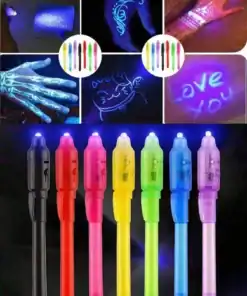 30pcs Random Color Glow Invisible Fluorescent Marker Pens, Mysterious Message Magic Pens