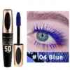 5D Silk Fiber Mascara Waterproof Thick Long-lasting Non-smearing Blue