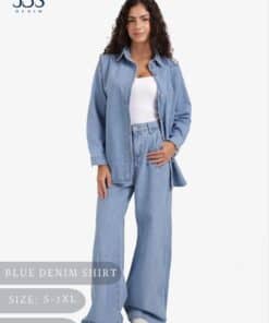 Alternative view of Blue denim shirt