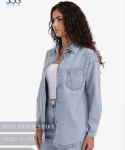 Blue denim shirt