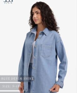 Blue denim shirt
