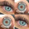 EYESHARE 1 Pair Color Contact Lenses For Eyes Natural Look Yearly Use Lenses Blue