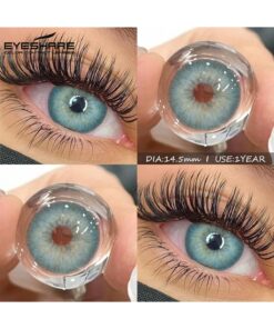 EYESHARE 1 Pair Color Contact Lenses For Eyes Natural Look Yearly Use Lenses Blue